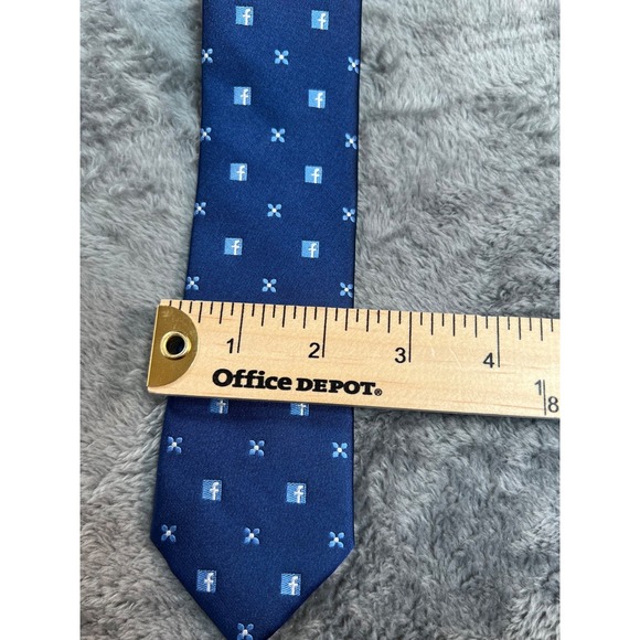 Facebook Tie Logo Mens Promo Merch Blue 60 inches - Picture 8 of 9